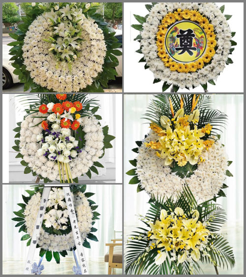 山西长治屯留县河神庙乡陡沟村花圈速递